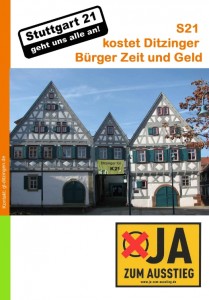 Ditzingen - S21 kostet Ditzinger Bürger Zeit und Geld