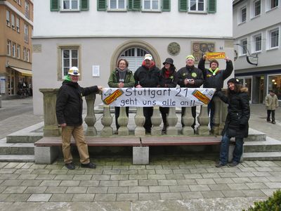 Infostand in Kuenzelsau