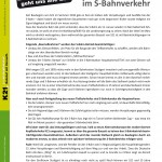 Flyer: S21 - 15 Jahre Chaos im S-Bahnverkehr